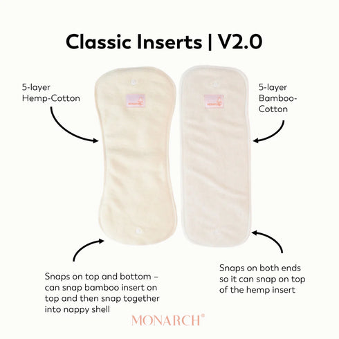 Monarch Store The Classic Nappy 2.0 All in Two | Pocket